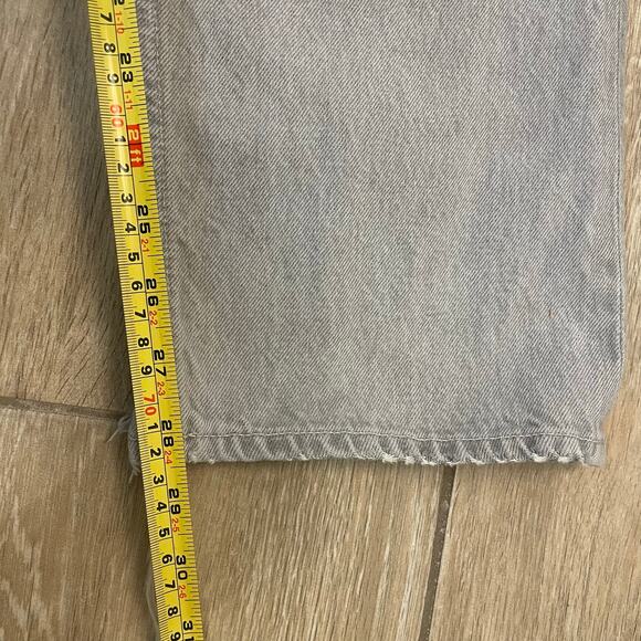 AGOLDE 90s Pinch Waist Jeans Women’s 31 Light Wash Button Fly USA - Picture 7 of 14